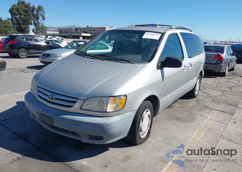 2001 Toyota Sienna Le from USA, damaged, VIN 4T3ZF13C71U352362